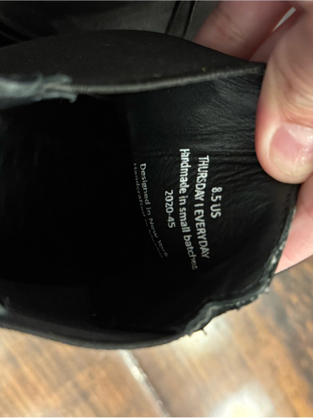 Thursday Boot Co Knockout Black Leather Chelsea Boots Women’s 8.5 - Picture 5 of 11